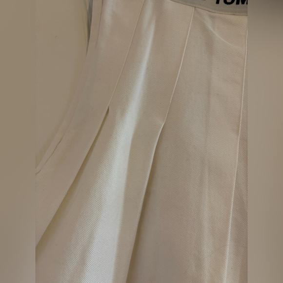 Tommy Hilfiger Tommy Jeans White Pleated Mini Skirt Size US 18 - Picture 6 of 7